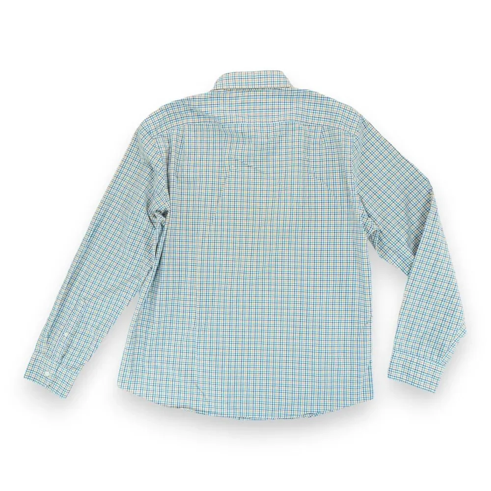 J Crew Dress Shirt Slim Fit Casual Plaid Button Up Long Sleeve Mens‎ Sz XL